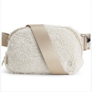 Lululemon Ivory Sherpa Crossbody Bag